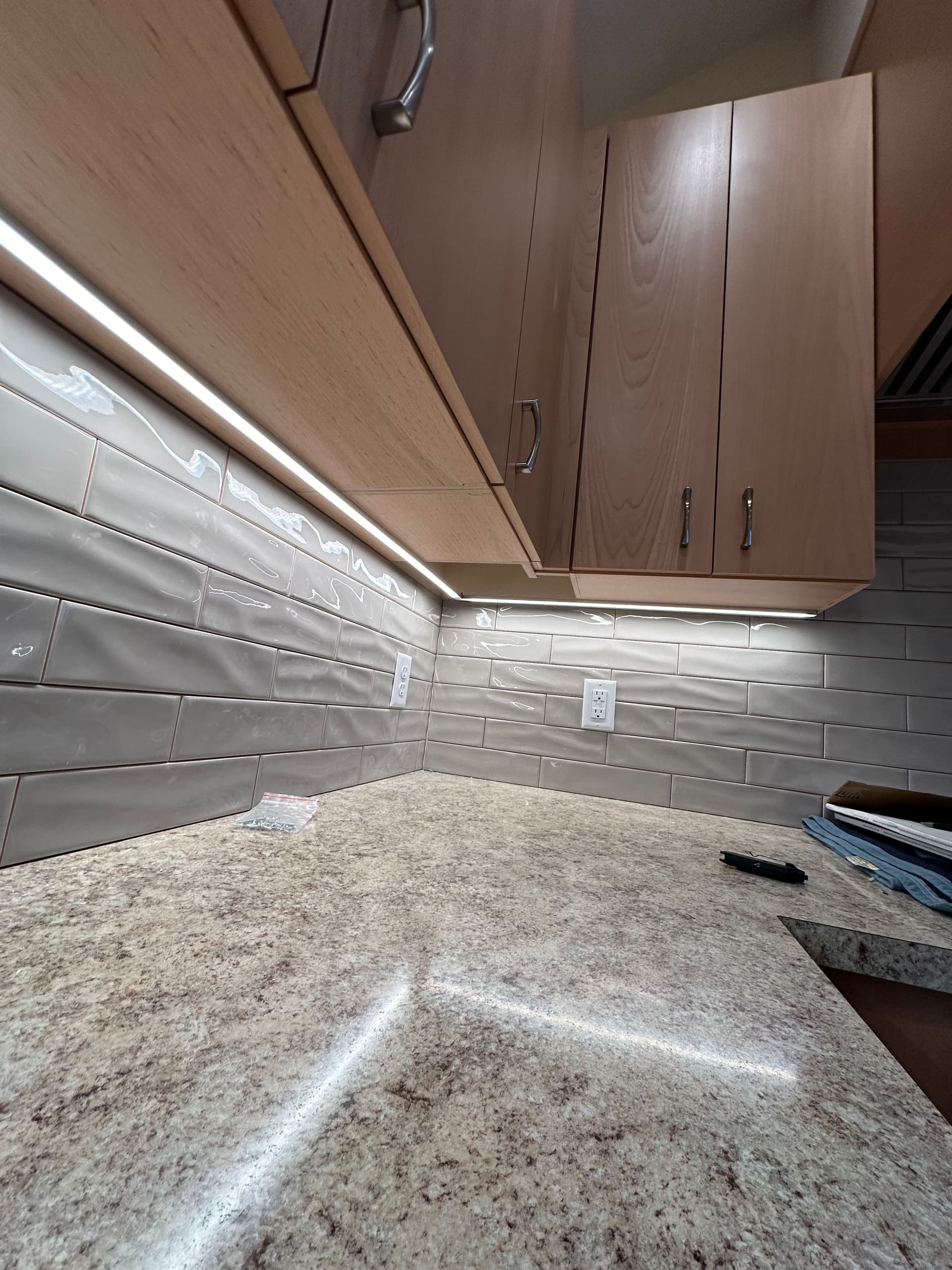 Gallery photos for Under Cabinet Lighting Installation in Modern Kitchen: Image #2