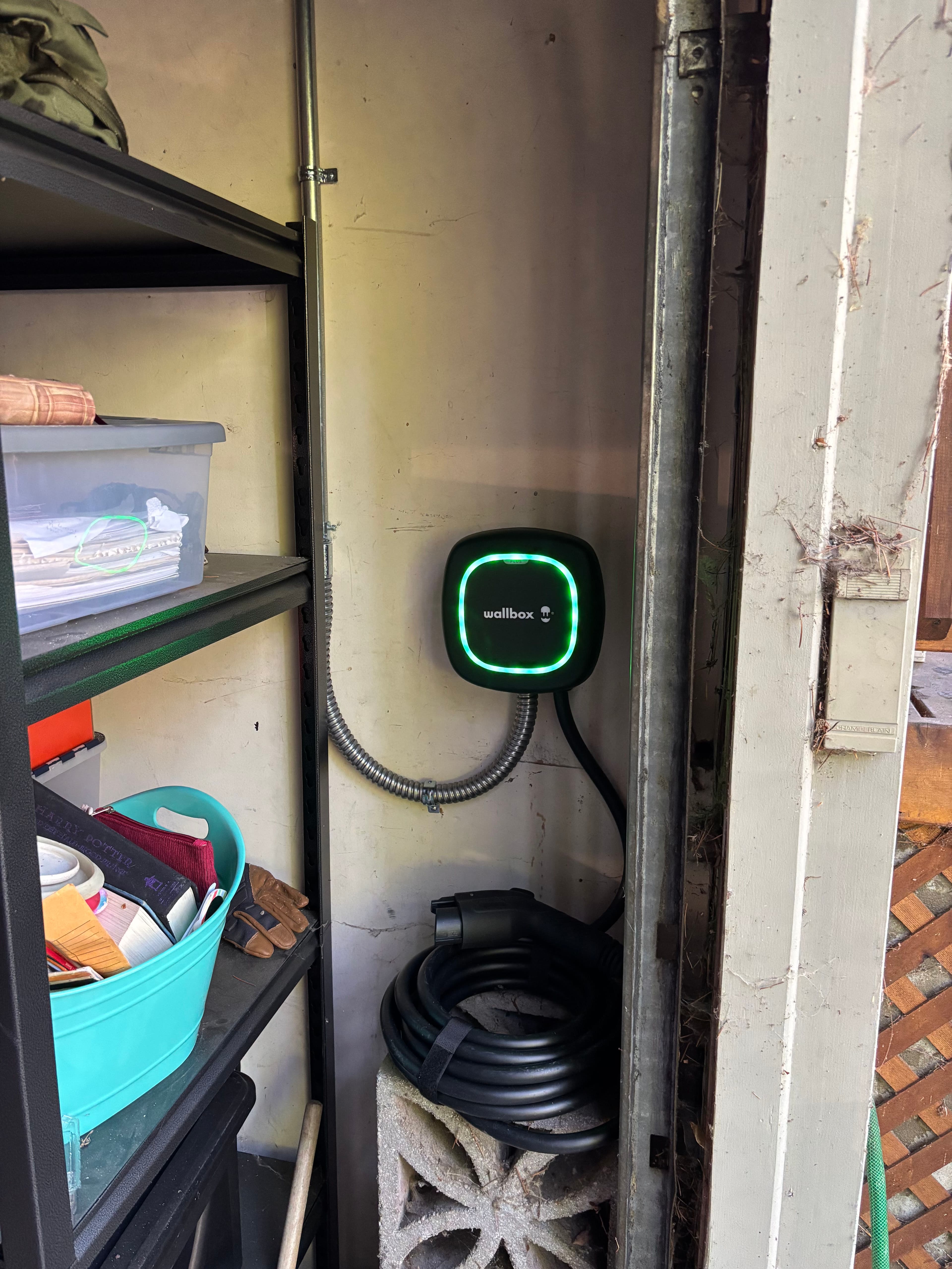 Project Level 2 EV Charger Installed in South Eugene Home Garage image
