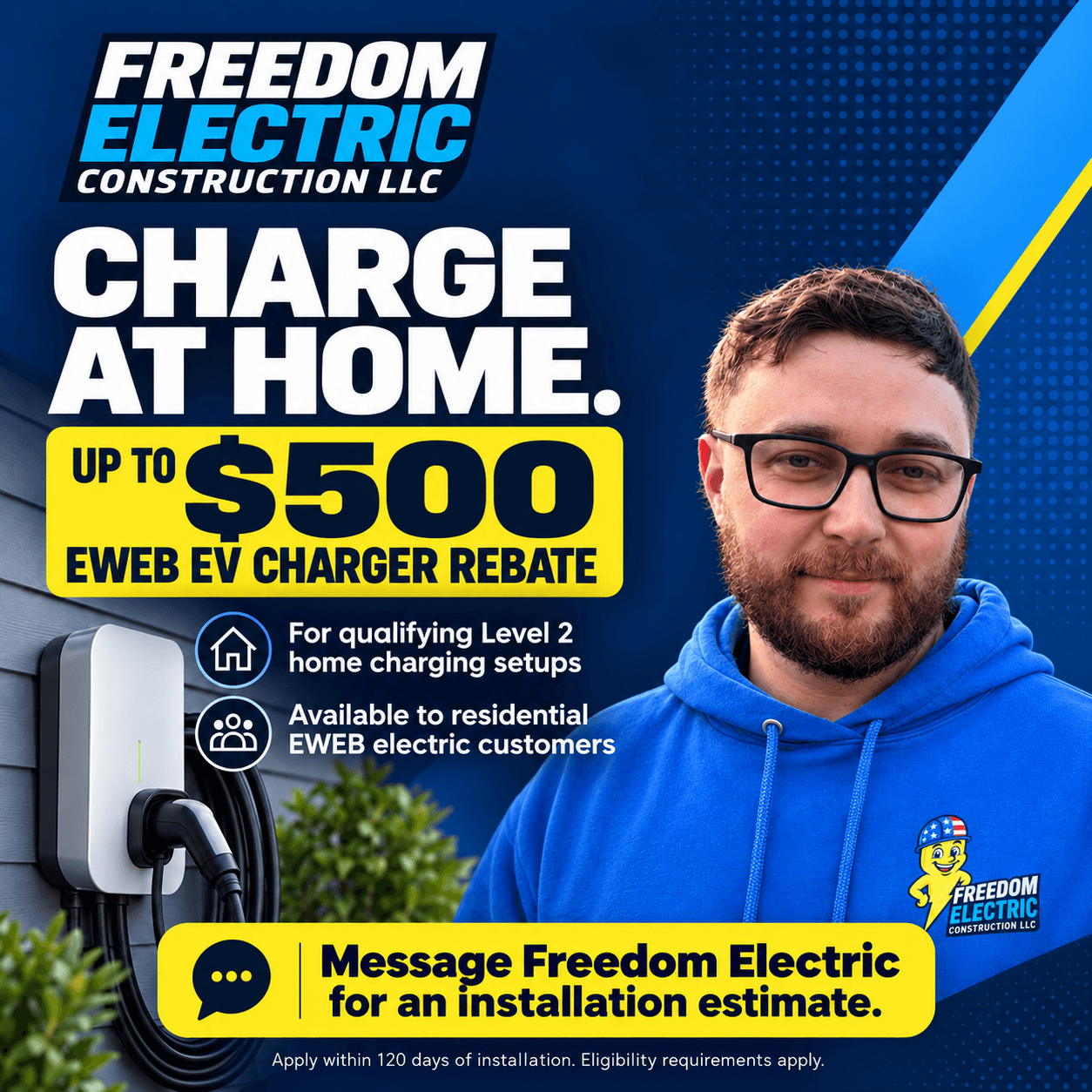 EWEB's $500 EV Charger Rebate Is Real and We Can Help You Get It image
